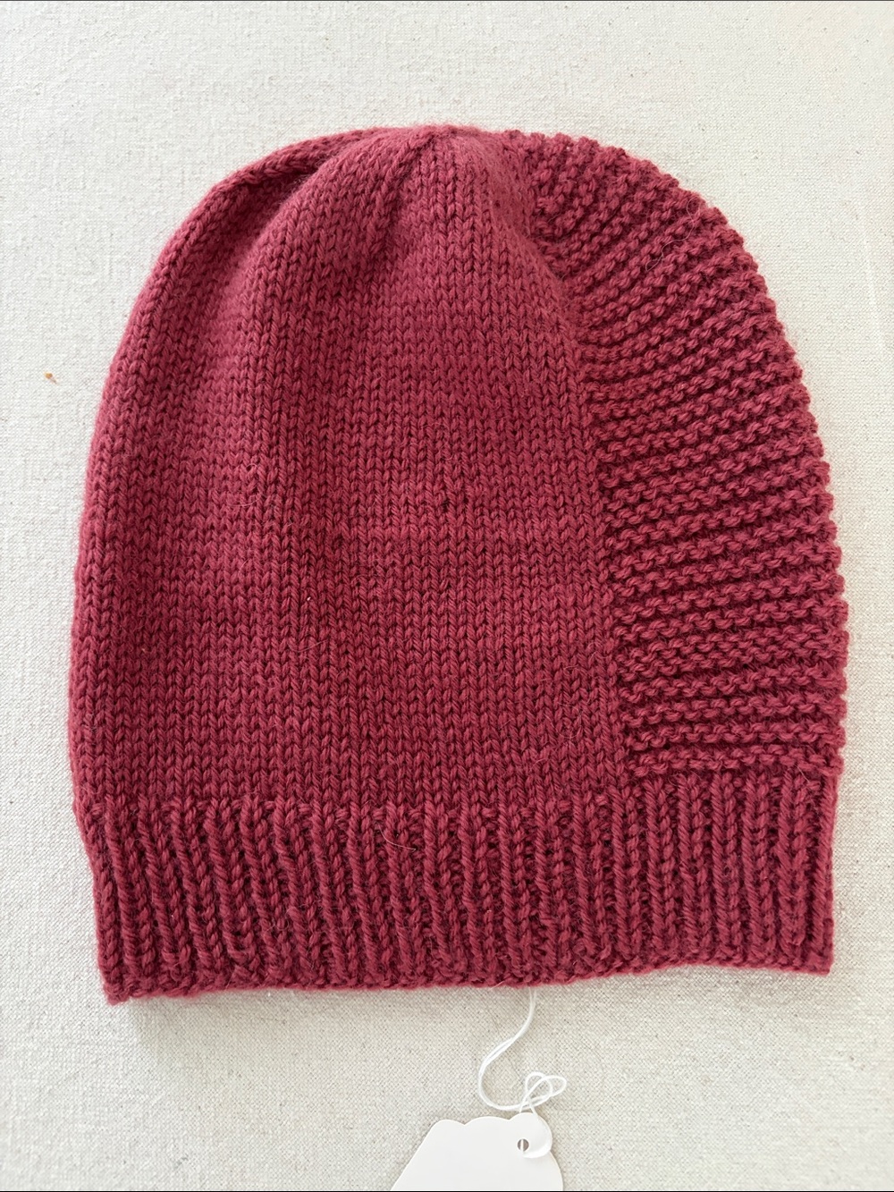 Slouchy Knit Wool Beanie Hat